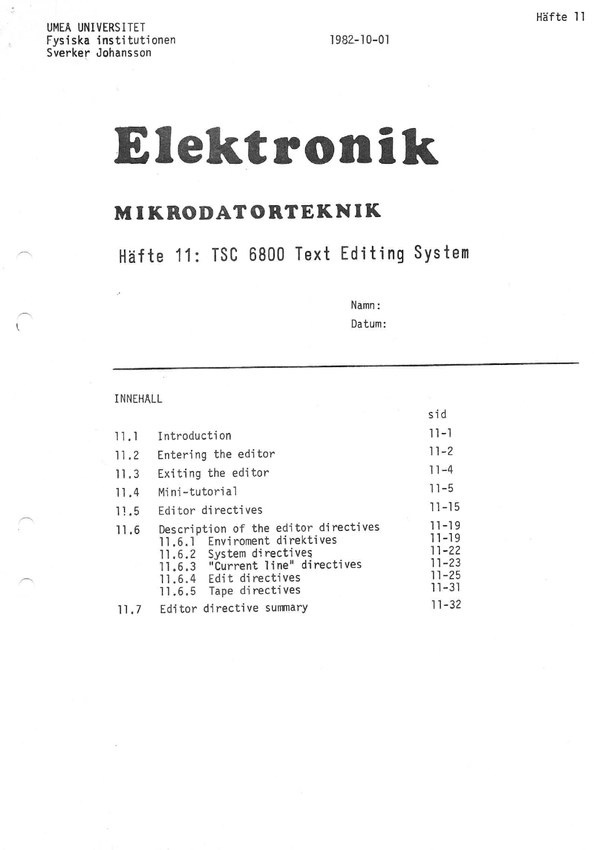 Häfte 11: Front page