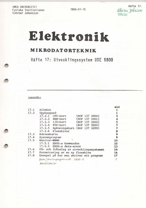 Häfte 17: Front page
